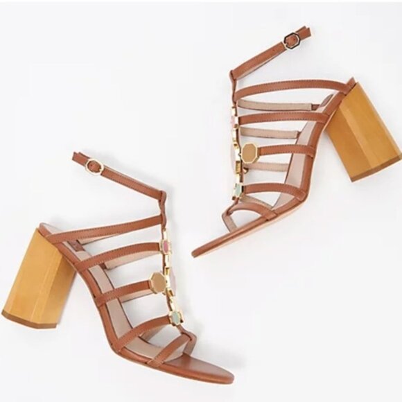 Louise et Cie Shoes - LOUISE etCie Leather Strappy Heeled Sandals - Leeba sandals 9M /40